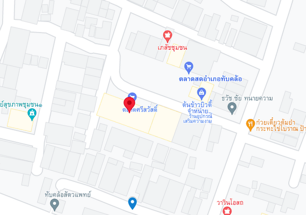 แผนที่ตั้งตลาดศรีสวัสดิ์ จ.พิจิตร แผนที่ตลาดศรีสวัสดิ์