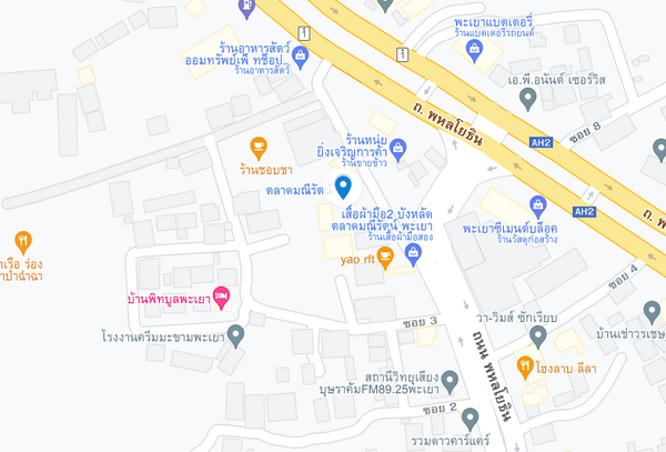 แผนที่ตลาดสดมณีรัตน์