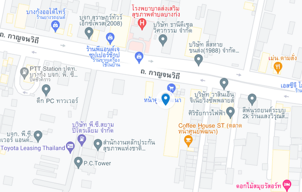 แผนที่ตลาดสดหน้าศูนย์พัฒนา