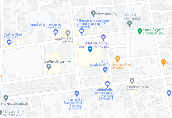แผนที่ตั้งตลาดสดเทศบาล 1 จ.สกลนคร แผนที่ตลาดสดเทศบาล 1
