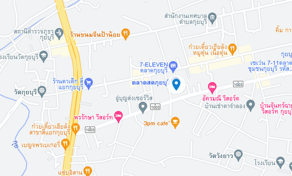 แผนที่ตลาดสดเทศบาลตำบลกุยบุรี