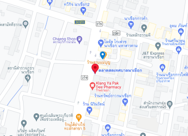 แผนที่ตลาดสดเทศบาลนาเชือก