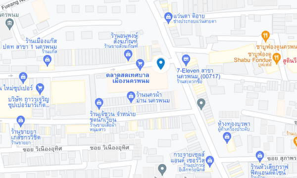 แผนที่ตลาดสดเทศบาลอภิบาลบัญชา