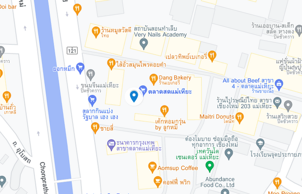 แผนที่ตั้งตลาดสดแม่เหียะ แผนที่ตลาดสดแม่เหียะ
