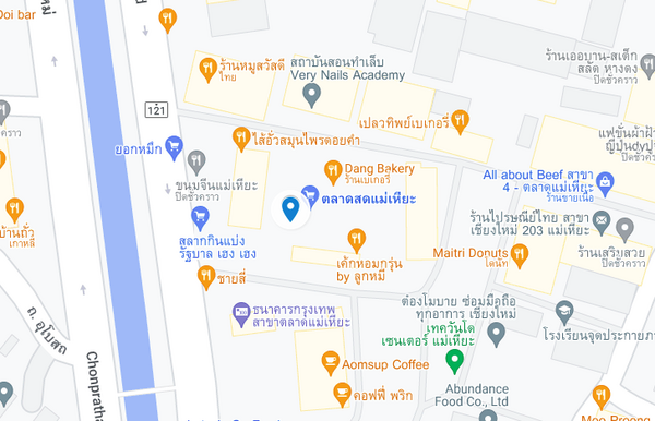 แผนที่ตลาดสดแม่เหียะ