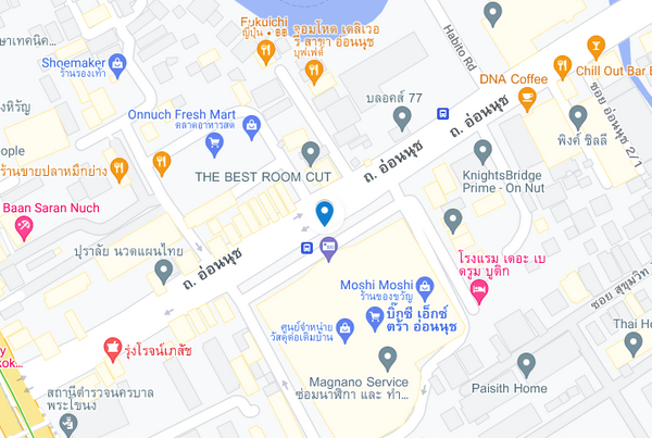 แผนที่ตั้งตลาดอ่อนนุชเฟรชมาร์ท แผนที่ตลาดอ่อนนุชเฟรชมาร์ท