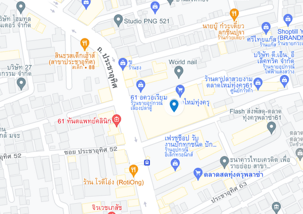 แผนที่ตลาดใหม่ทุ่งครุ