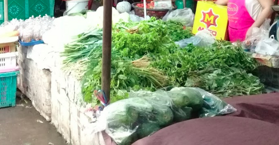 ตลาดสดท่าอุเทน ตลาดสดเทศบาลตำบลท่าอุเทน ร้านผัก