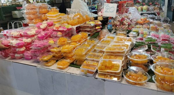 ตลาดโรงสี บางปะกง ร้านขนมหวาน