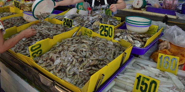 ตลาดศูนย์การค้าเมืองกำแพงเพชร ตลาดสดกำแพงเพชร ร้านของทะเล