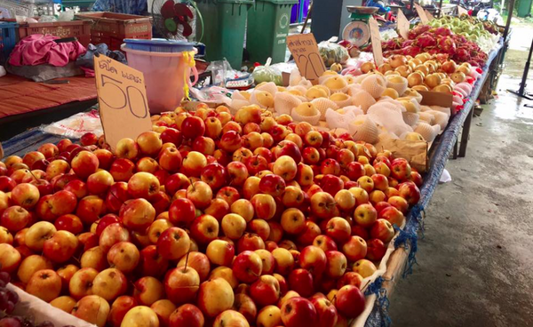 ตลาดสดเทศบาลเมืองตะกั่วป่า ร้านผลไม้