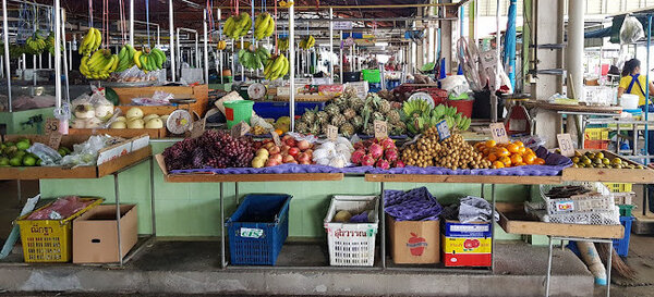 ตลาดมาบตาพุด ระยอง ร้านผลไม้