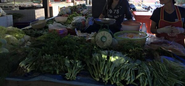 ตลาดสดหนองเรือ หรือ ตลาดสดเทศบาลตำบลหนองเรือ ร้านผัก