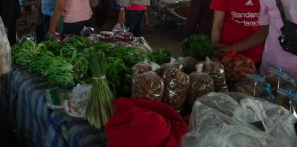 ตลาดเช้าเพชรบูรณ์ ตลาดศรีมนูญ ร้านผัก