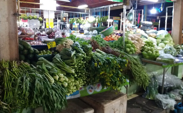 ตลาดสดมาบตาพุด ร้านผักสด