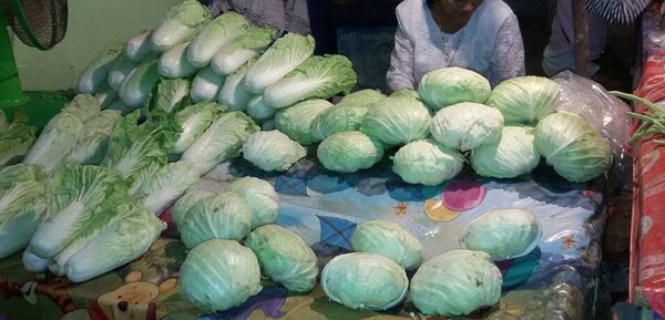 ตลาดเช้าหนองบัวลำภู ร้านผักสด