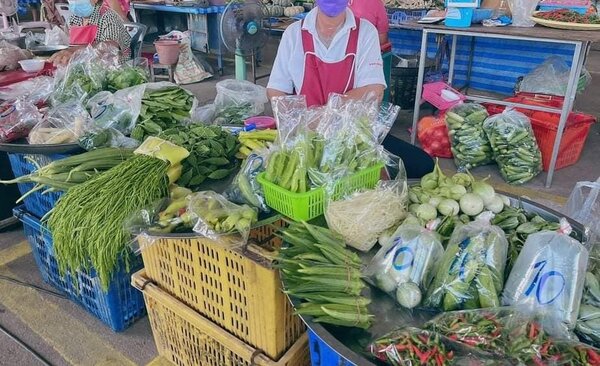 ตลาดสดเทศบาลตำบลหัวดง หรือ ตลาดหัวดง ตลาดสดพิจิตร ร้านผักสด