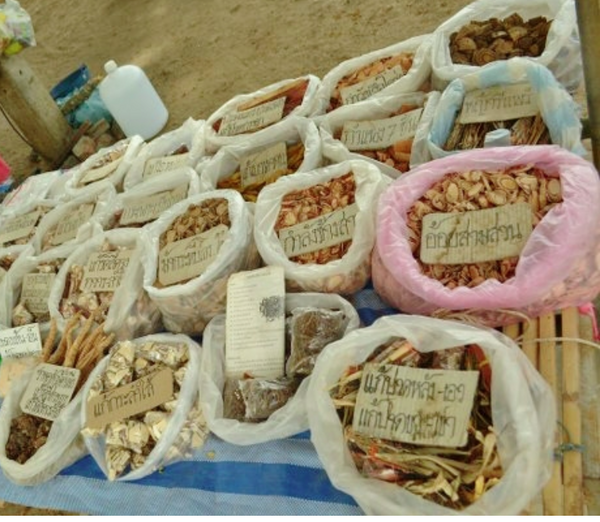 ตลาดปากชม ตลาดสดเทศบาลตำบลปากชม ตลาดจังหวัดเลย ร้านสมุนไพรแห้ง