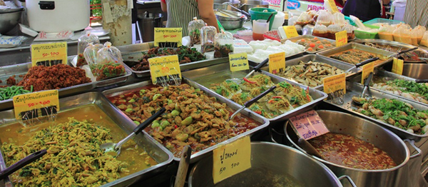 ตลาด อ ตก ร้านอาหารปรุงสุก