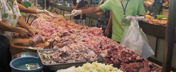 ตลาดรังสิต ปทุมธานี ร้านไก่