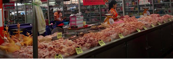 ตลาดสดสายไหม ตลาด เอ ซี สายไหม ร้านไก่สด