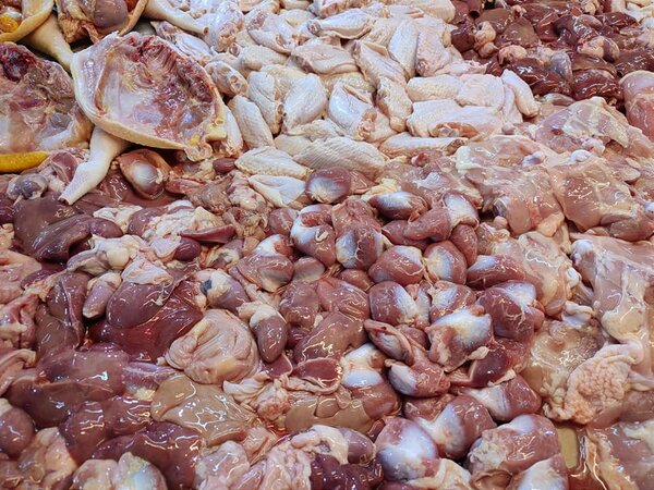 ตลาดดวงแก้วพลาซ่า ตลาดเช้าปากเกร็ด ร้านไก่สด