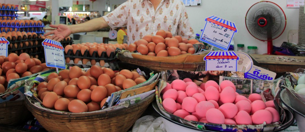 ตลาดเช้า สามย่าน ตลาดสามย่าน ร้านไข่