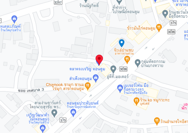 แผนที่ตั้งตลาดจงเจริญ แผนที่ตลาดจงเจริญ