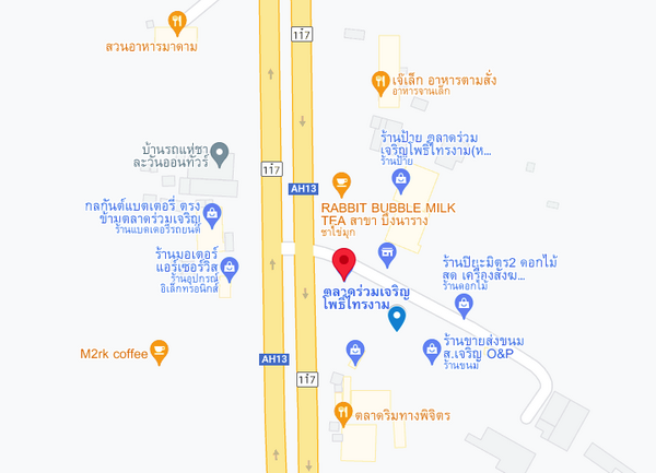 แผนที่ตั้งตลาดร่วมเจริญโพธิ์ไทรงาม จ.พิจิตร แผนที่ตลาดร่วมเจริญโพธิ์ไทรงาม