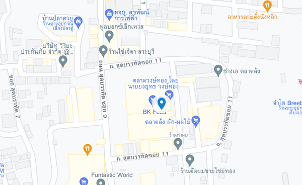 แผนที่ตั้งตลาดวงษ์ทอง แผนที่ตลาดวงษ์ทอง