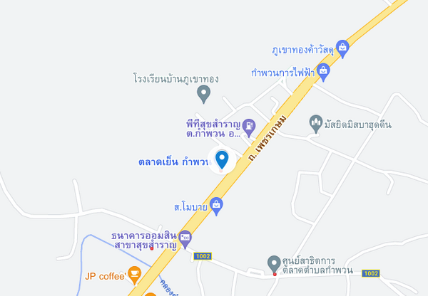 แผนที่ตลาดสดกำพวน