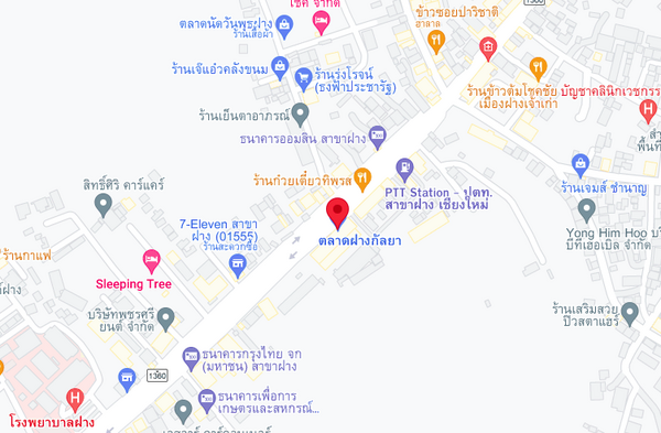 แผนที่ตลาดสดฝางกัลยา