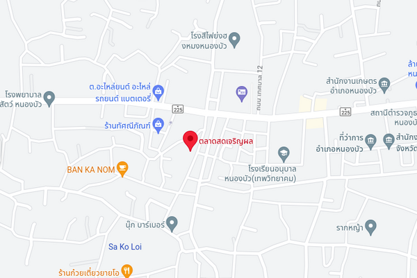 แผนที่ตั้งตลาดสดเจริญผล จ.นครสวรรค์ แผนที่ตลาดสดเจริญผล