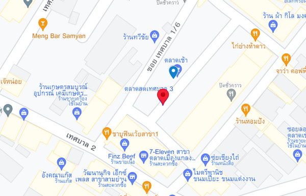 แผนที่ตลาดสดเทศบาล 3