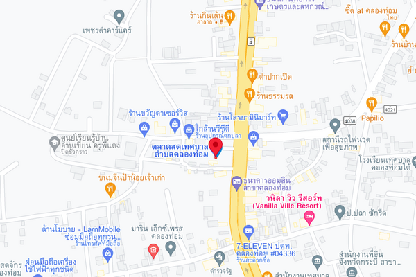 แผนที่ตั้งตลาดสดเทศบาลตำบลคลองท่อมใต้ จ.กระบี่ แผนที่ตลาดสดเทศบาลตำบลคลองท่อมใต้