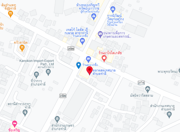 แผนที่ตั้งตลาดสดเทศบาลตำบลท่าลี่ แผนที่ตลาดสดเทศบาลตำบลท่าลี่