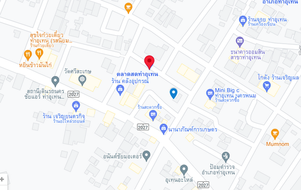 แผนที่ตั้งตลาดสดเทศบาลตำบลท่าอุเทน จ.นครพนม แผนที่ตลาดสดเทศบาลตำบลท่าอุเทน