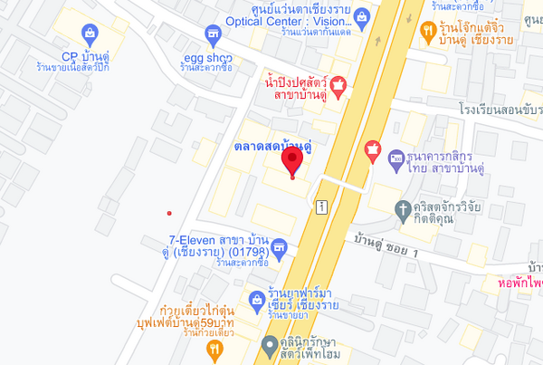 แผนที่ตลาดสดเทศบาลตำบลบ้านดู่