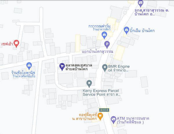 แผนที่ตั้งตลาดสดเทศบาลตำบลบ้านโคก แผนที่ตลาดสดเทศบาลตำบลบ้านโคก
