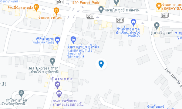 แผนที่ตลาดสดเทศบาลตำบลบ้านไร่