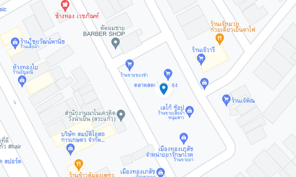 แผนที่ตลาดสดเทศบาลตำบลวังน้ำเย็น