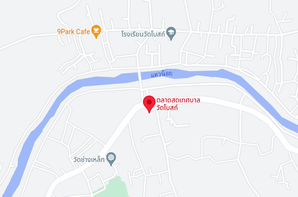 แผนที่ตั้งตลาดสดเทศบาลตำบลวัดโบสถ์ ตลาดเช้า พิษณุโลก แผนที่ตลาดสดเทศบาลตำบลวัดโบสถ์