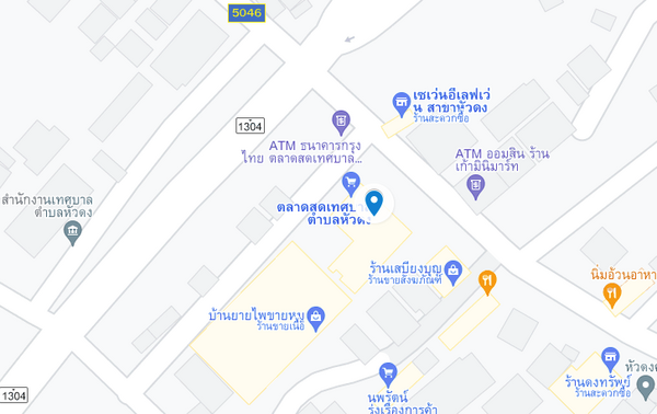 แผนที่ตั้งตลาดสดเทศบาลตำบลหัวดง จ.พิจิตร แผนที่ตลาดสดเทศบาลตำบลหัวดง