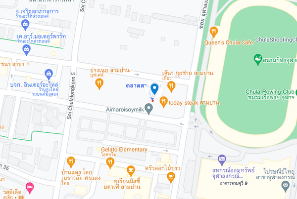 แผนที่ตั้งตลาดสามย่าน เขตปทุมวัน แผนที่ตลาดสามย่าน