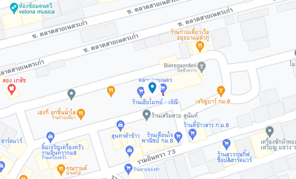 แผนที่ตั้งตลาดสายเนตร ตลาดสดรามอินทรา แผนที่ตลาดสายเนตร