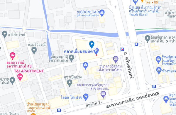 แผนที่ตั้งตลาดเอี่ยมสมบัติ แผนที่ตลาดเอี่ยมสมบัติ
