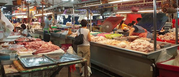 ตลาดสดหนองดอก ร้านของสด
