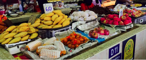 ตลาดสดเทศบาลตำบลร่องคำ ตลาดสด กาฬสินธุ์ ร้านผลไม้