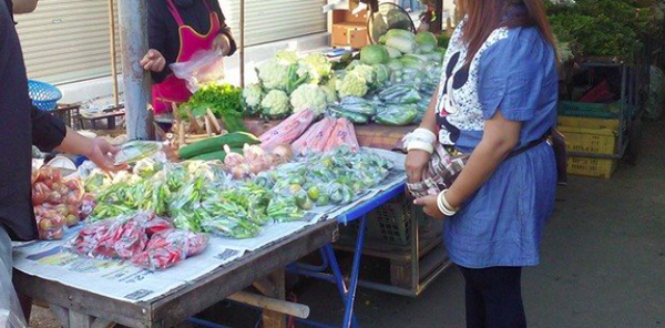 ตลาดผัก ร้านผัก