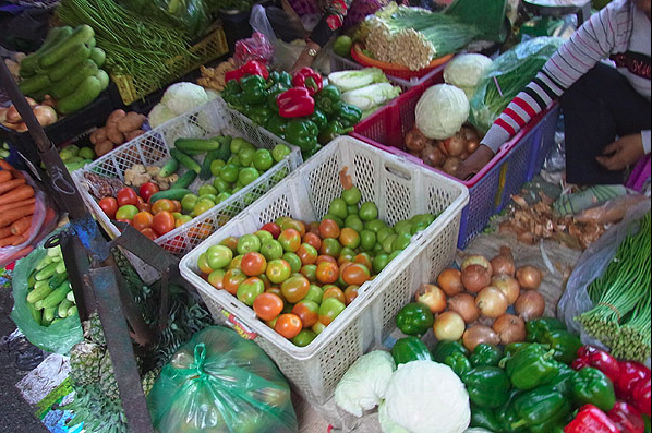 ตลาดสดหนองดอก ร้านผัก